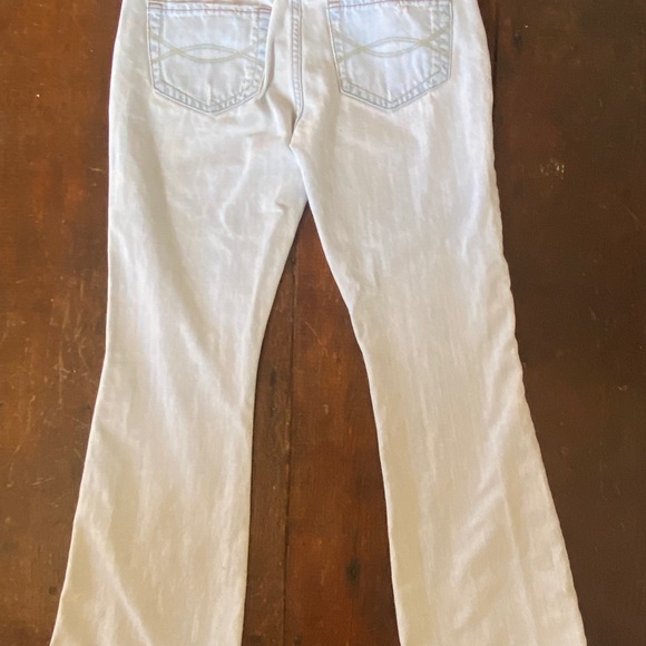 Abercrombie & Fitch Flare Jeans Y2K Light Wash Distressed Low Rise Madison 4S - Picture 2 of 8